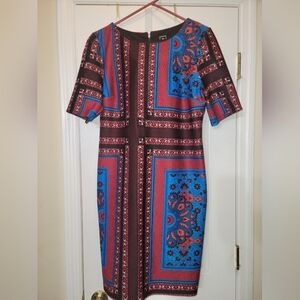 RMLL Elegant Multicolor Patterned Dress